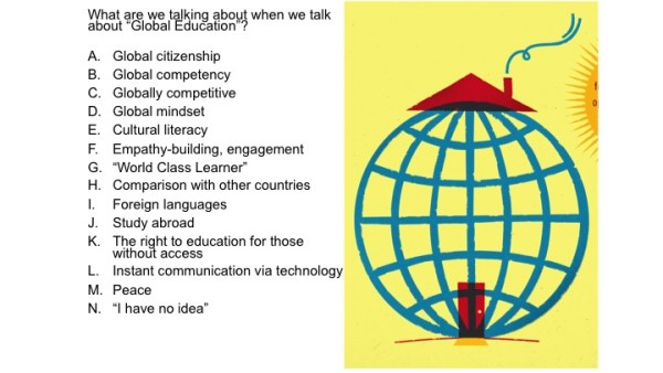 What talk about global ed