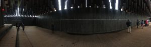 Panorama view of one wall of the Lynching Memorial. Such a powerful space to behold and ponder.